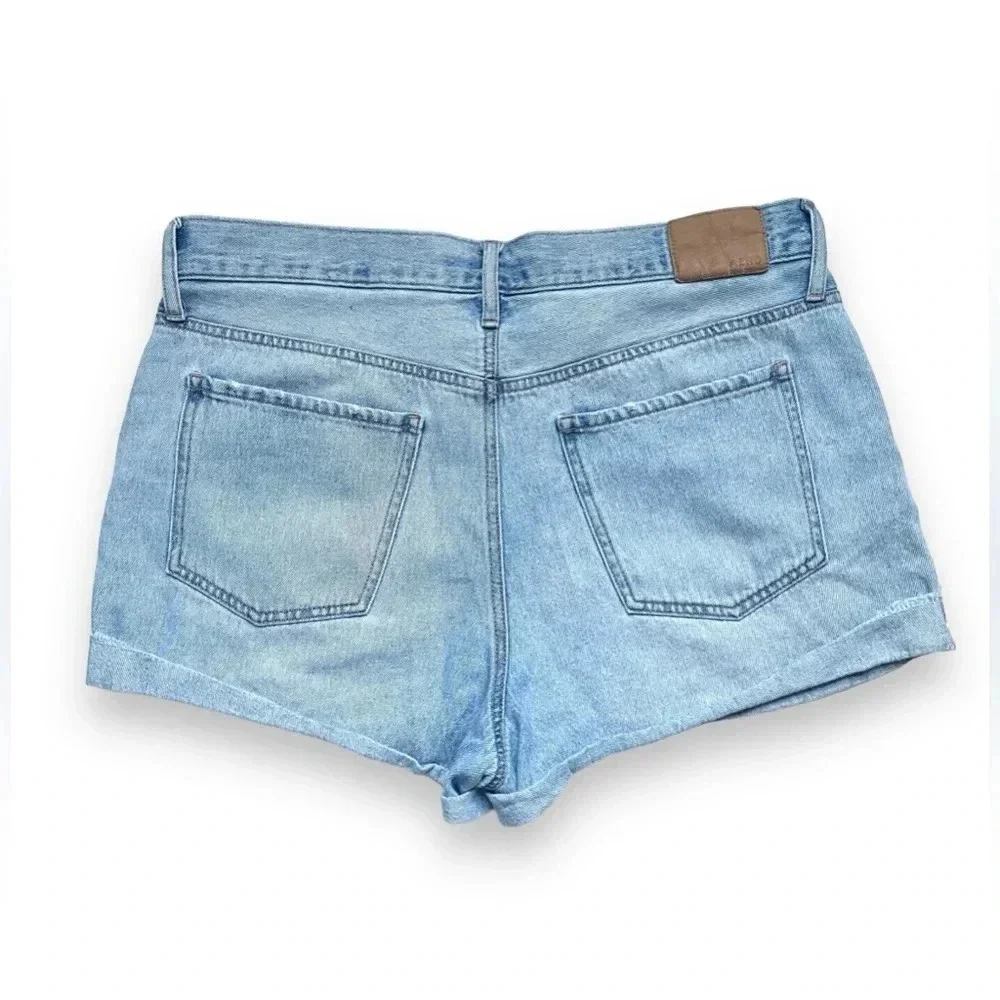 Aeropostale High Rise Distressed Mom Denim Shorts Size 14